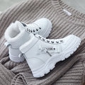 Women's Fleece-Lined Winter Ankle Boots Warm Lace-Up Shoes