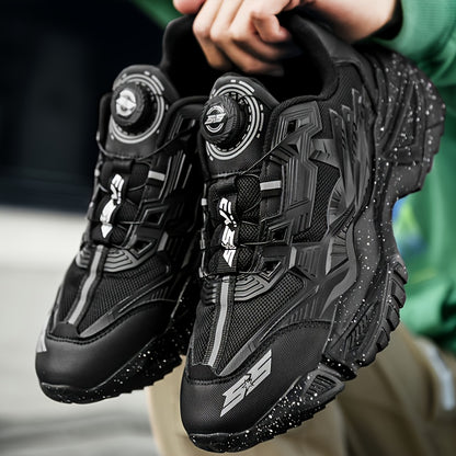 fachgo | Men'S Breathable Running Shoes - Lightweight Sneakers with Cushioned TPU Sole, Lace-Up Closure, Non-Slip Rubber Outsole - All-Season Gym, Jogging, Gym Footwear, Striped Design, Comfortable Fit, Fitness Enthusiasts