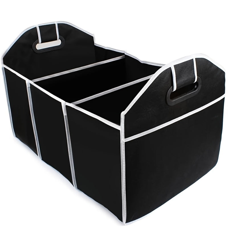 fachgo | Car Trunk Cargo Storage Bag, Foldable Black Storage Box For Car And Trunk