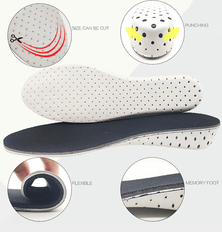 fachgo | Men Women Invisible Height Increase Insoles Heel Lift Taller Shoe
