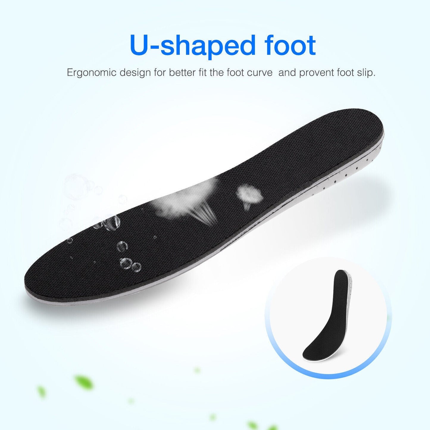 fachgo | Men Women Invisible Height Increase Insoles Heel Lift Taller Shoe