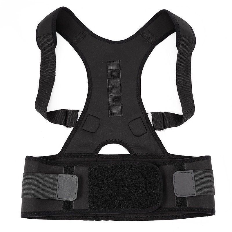 fachgo | Posture Corrector Support Magnetic Back Shoulder Brace Belt Band For