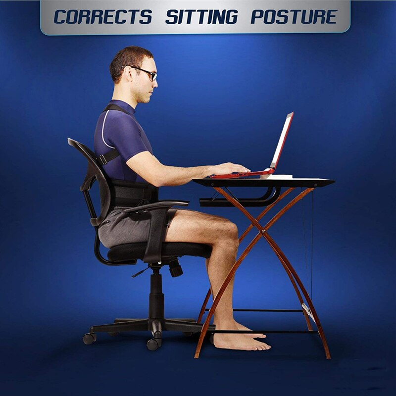 fachgo | Posture Corrector Support Magnetic Back Shoulder Brace Belt Band For