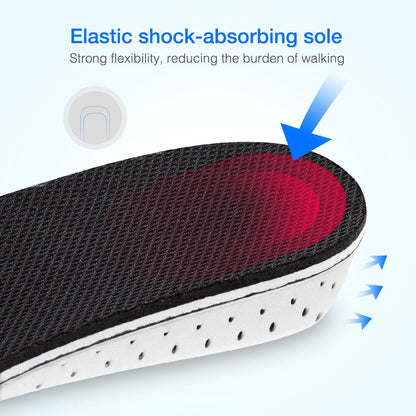 fachgo | Men Women Invisible Height Increase Insoles Heel Lift Taller Shoe