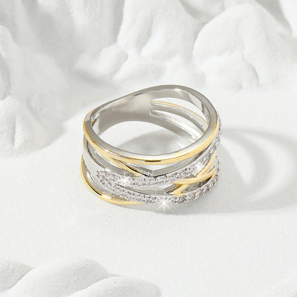 fachgo | 18K Gold Plated Infinity Eternity Ring