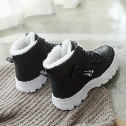 fachgo | Women’s Fleece-Lined Winter Ankle Boots