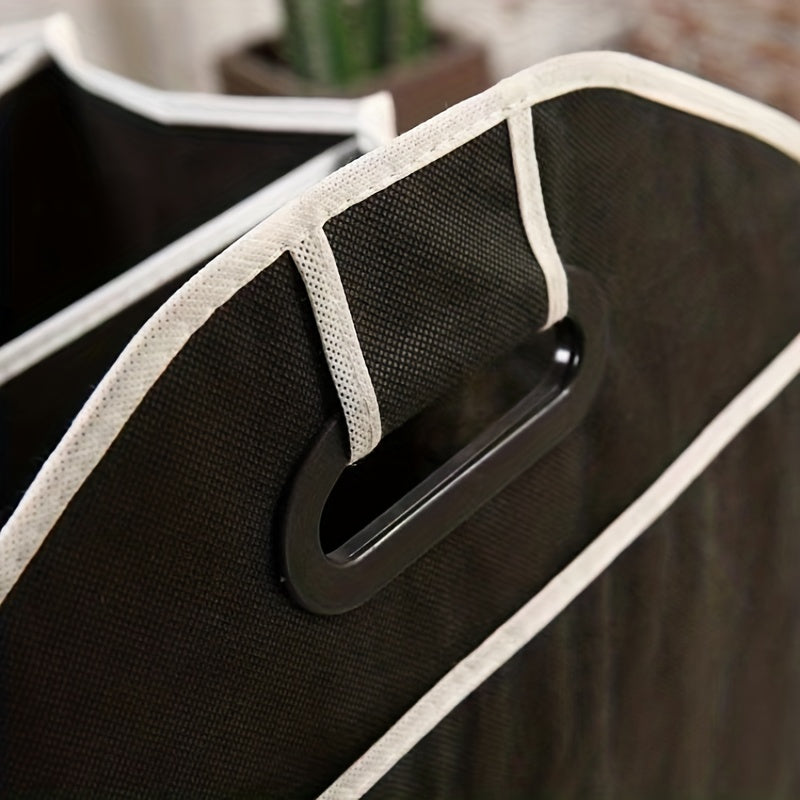 fachgo | Car Trunk Cargo Storage Bag, Foldable Black Storage Box For Car And Trunk