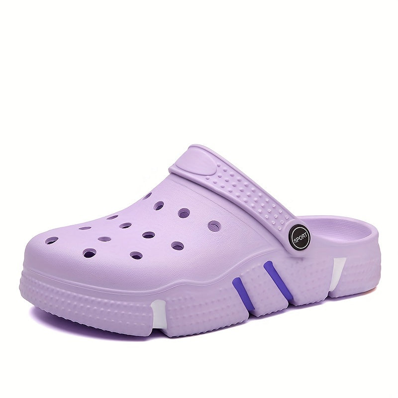 fachgo | Unisex Clogs, Garden Shoes, Lightweight Non Slip Slides Slippers, Casual Hollow Out Beach Sandals, adult's footwear
