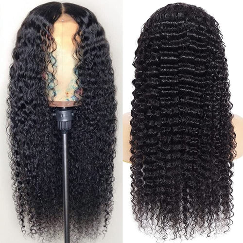 fachgo | Front Lace Human Hair Wig Deep Wave Human Wigs