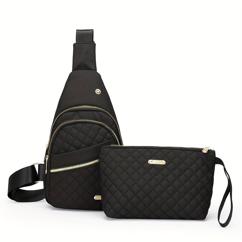 fachgo | Women’s Large Capacity Chest Crossbody Bag