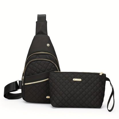fachgo | Women’s Large Capacity Chest Crossbody Bag
