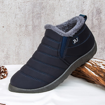 fachgo | Women Winter Boots Slip On Winter Shoes For Women Ankle Boots Female Snow Boots