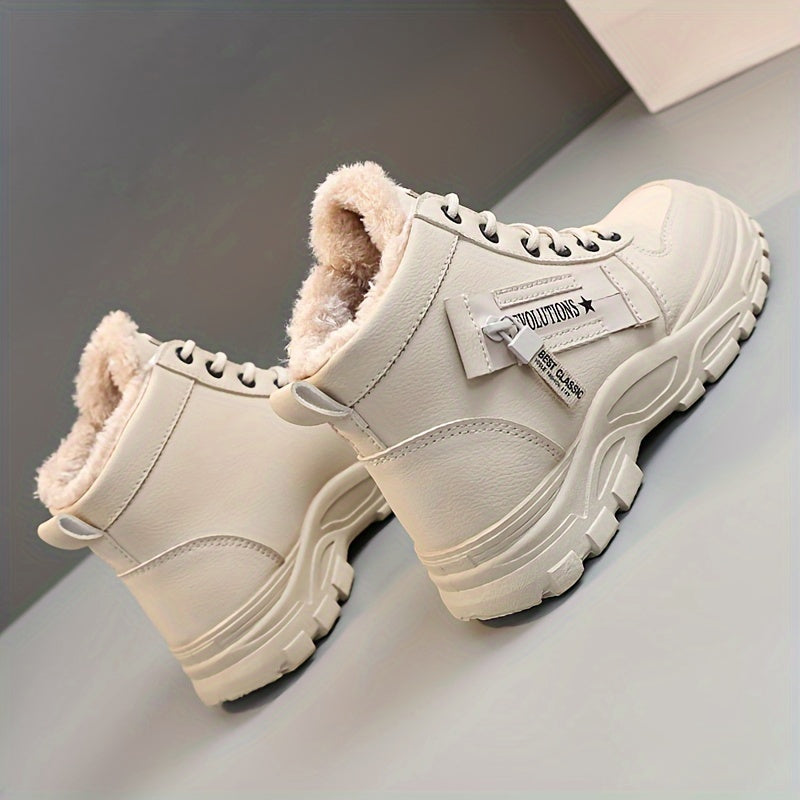 fachgo | Women’s Fleece-Lined Winter Ankle Boots