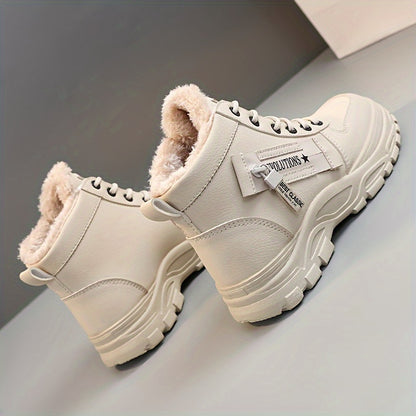 fachgo | Women’s Fleece-Lined Winter Ankle Boots