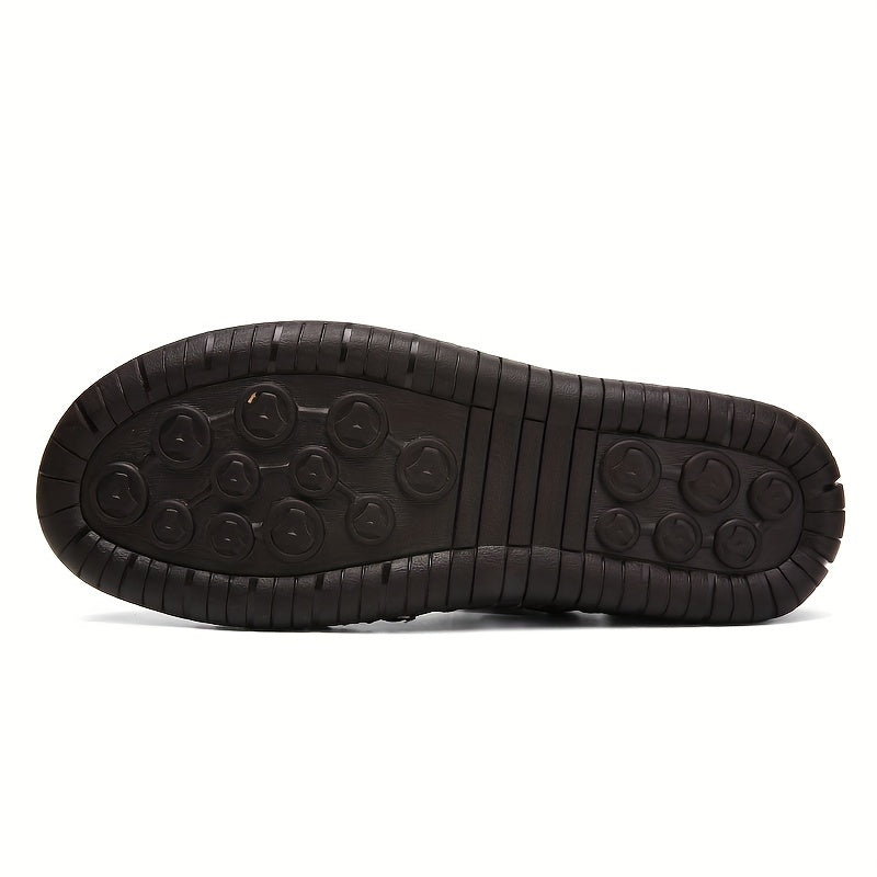 fachgo | Men's Handmade Stitching Casual Shoes Flats Outdoor Walking Sneakers