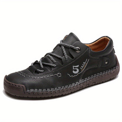 fachgo | Men's Handmade Stitching Casual Shoes Flats Outdoor Walking Sneakers