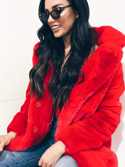 fachgo | Women’s Winter Plush Teddy Coat