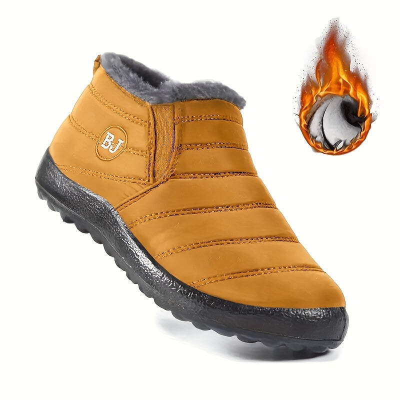 fachgo | Women Winter Boots Slip On Winter Shoes For Women Ankle Boots Female Snow Boots