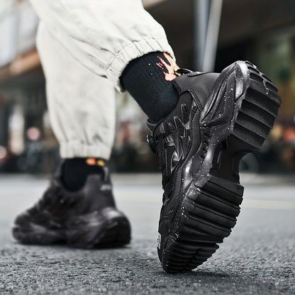 fachgo | Men'S Breathable Running Shoes - Lightweight Sneakers with Cushioned TPU Sole, Lace-Up Closure, Non-Slip Rubber Outsole - All-Season Gym, Jogging, Gym Footwear, Striped Design, Comfortable Fit, Fitness Enthusiasts