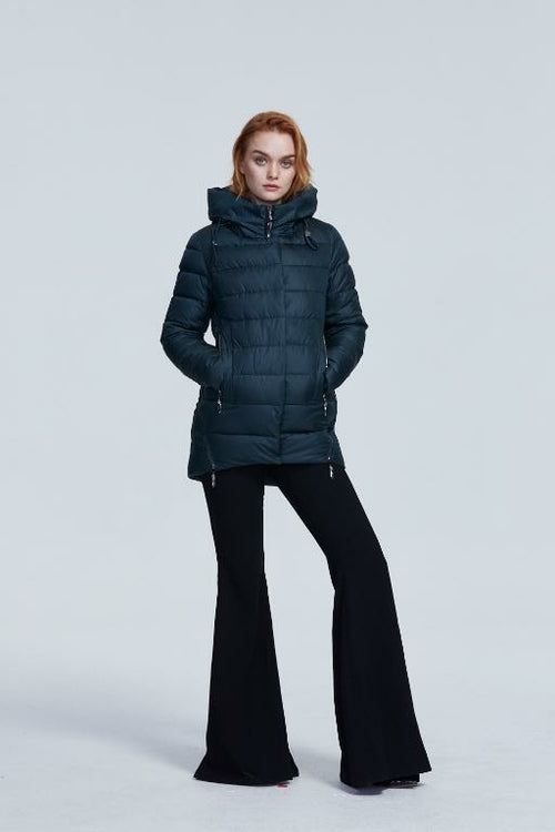 fachgo | Women warm hooded winter coat women jacket casual parkas jacket