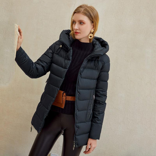 fachgo | Women warm hooded winter coat women jacket casual parkas jacket