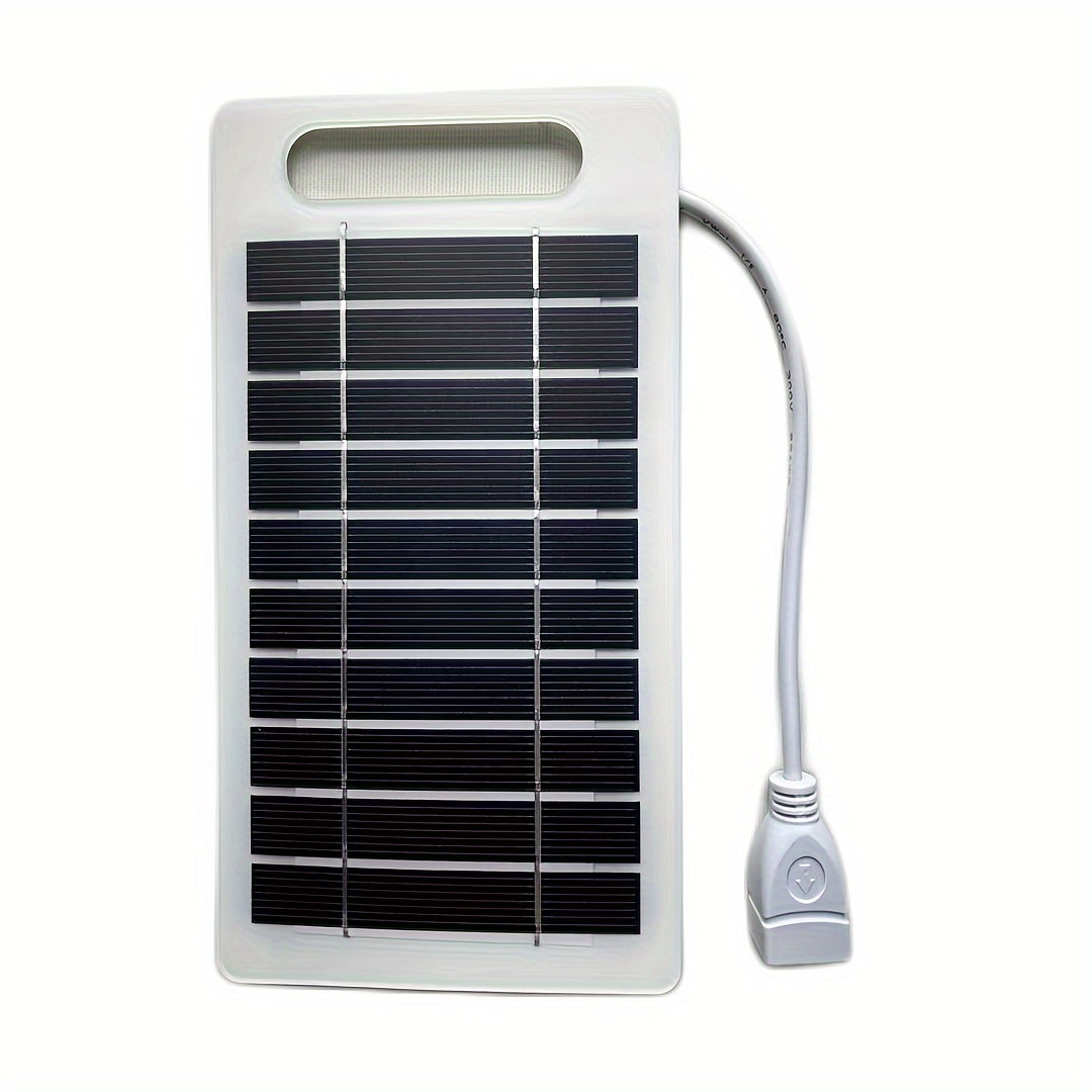 fachgo | Solar Charging Panel - Portable USB Power Bank for Exterior Travel & Camping, Ideal for Phones, Flashlights, Fans Solar Phone Charger Solar Battery Charger