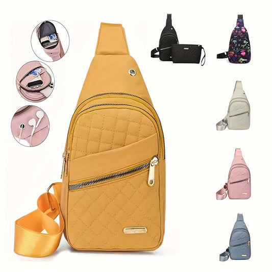 fachgo | Women’s Large Capacity Chest Crossbody Bag