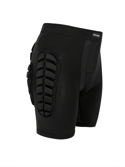 fachgo | VEPAUS Breathable 3D Padded Shorts for Ice Hockey, Snowboarding, Gymnastics, Roller Skating - Moisture Wicking, Flexible, High Stretch Polyester Knit Fabric, Regular Fit, Four Seasons Sports Gear