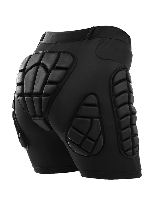 fachgo | VEPAUS Breathable 3D Padded Shorts for Ice Hockey, Snowboarding, Gymnastics, Roller Skating - Moisture Wicking, Flexible, High Stretch Polyester Knit Fabric, Regular Fit, Four Seasons Sports Gear
