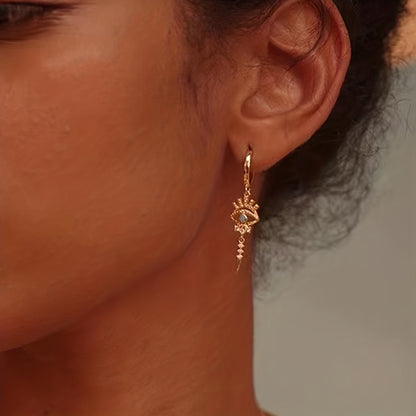 fachgo | A Pair of Zirconium-encrusted Evil Eye Pendants