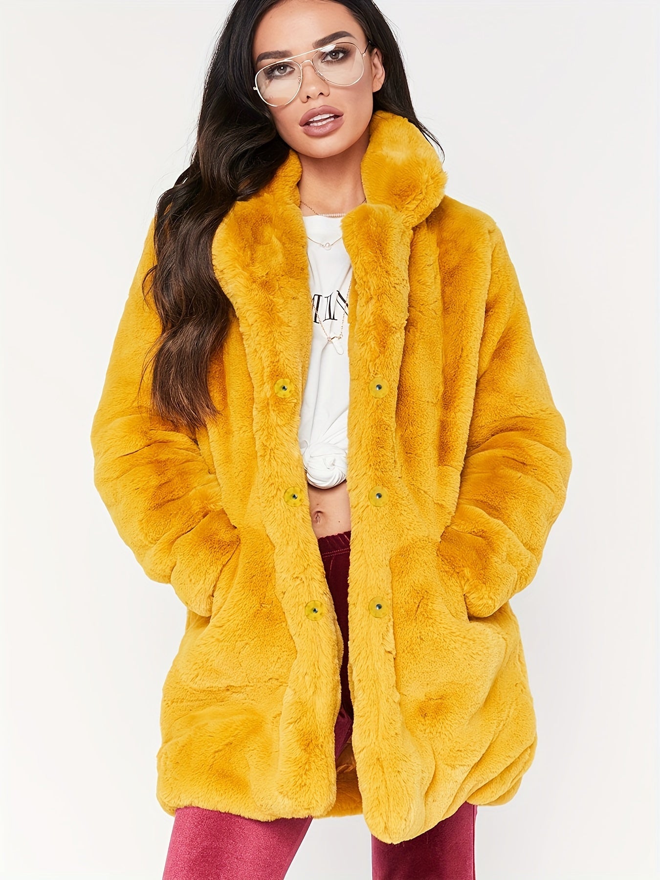 fachgo | Women’s Winter Plush Teddy Coat