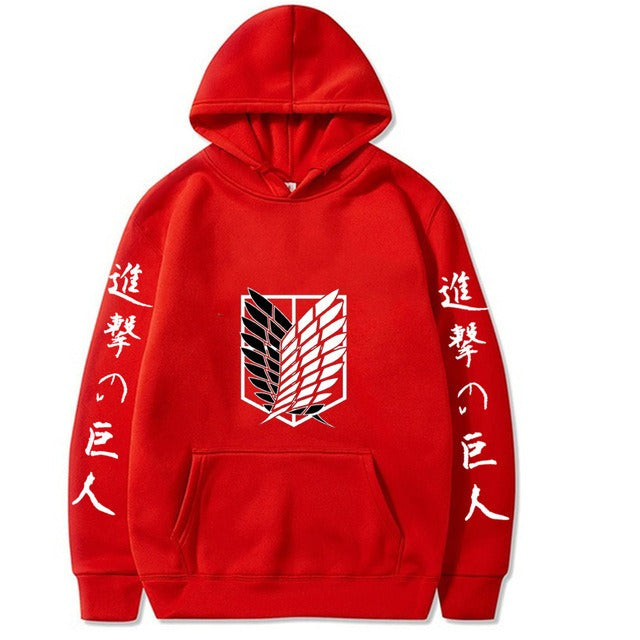 Attack giant peripheral printed hoodie sportswear men's new hoodie