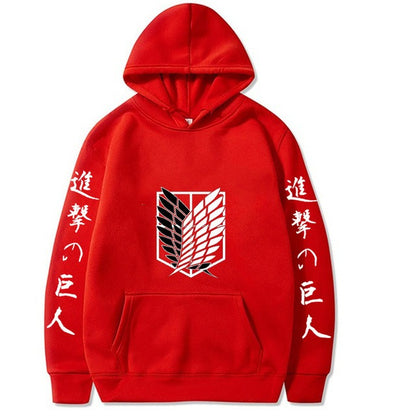 Attack giant peripheral printed hoodie sportswear men's new hoodie