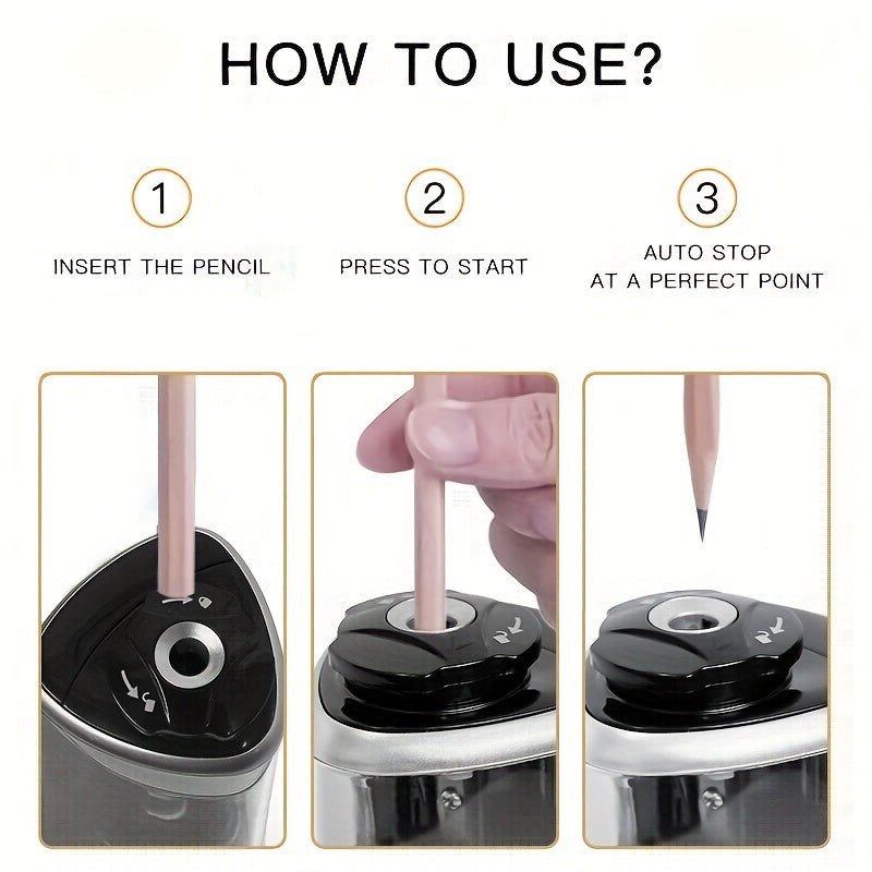 fachgo | Electric Pencil Sharpener Desktop Automatic Office Stationery