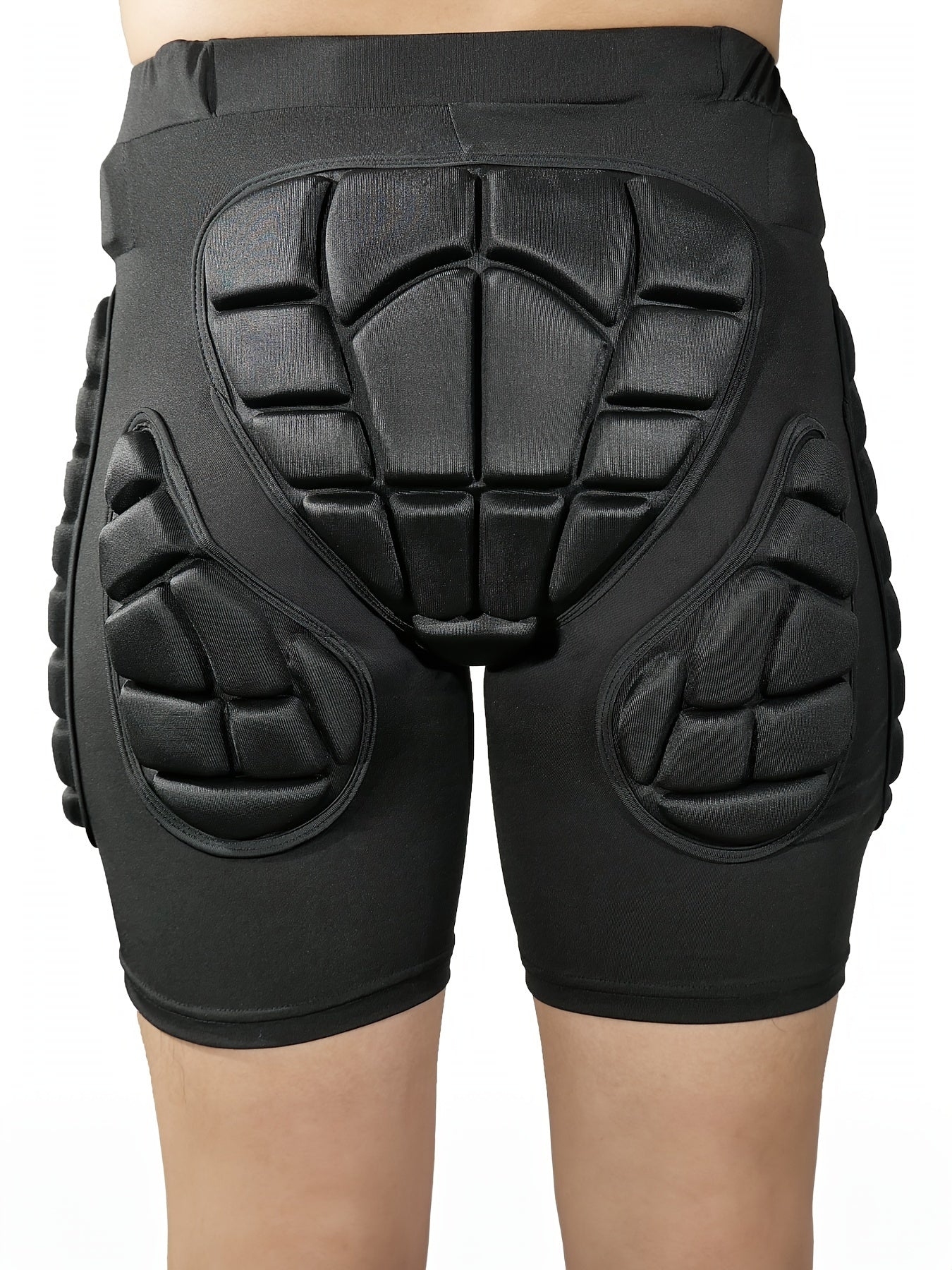 fachgo | VEPAUS Breathable 3D Padded Shorts for Ice Hockey, Snowboarding, Gymnastics, Roller Skating - Moisture Wicking, Flexible, High Stretch Polyester Knit Fabric, Regular Fit, Four Seasons Sports Gear