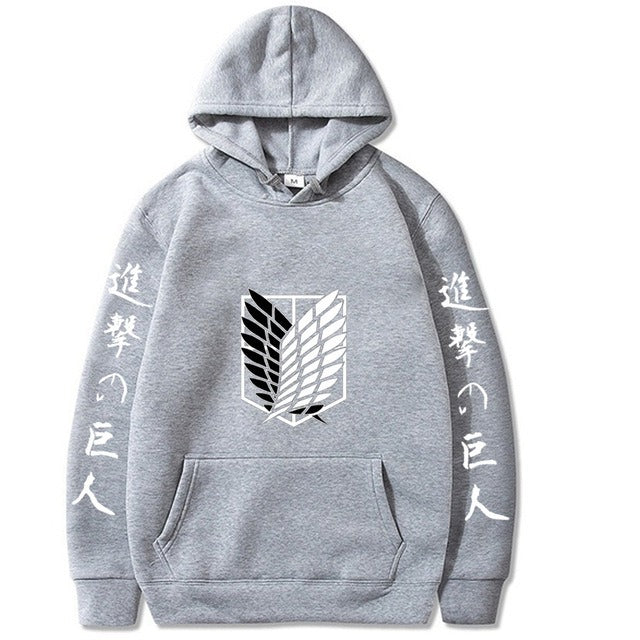 Attack giant peripheral printed hoodie sportswear men's new hoodie
