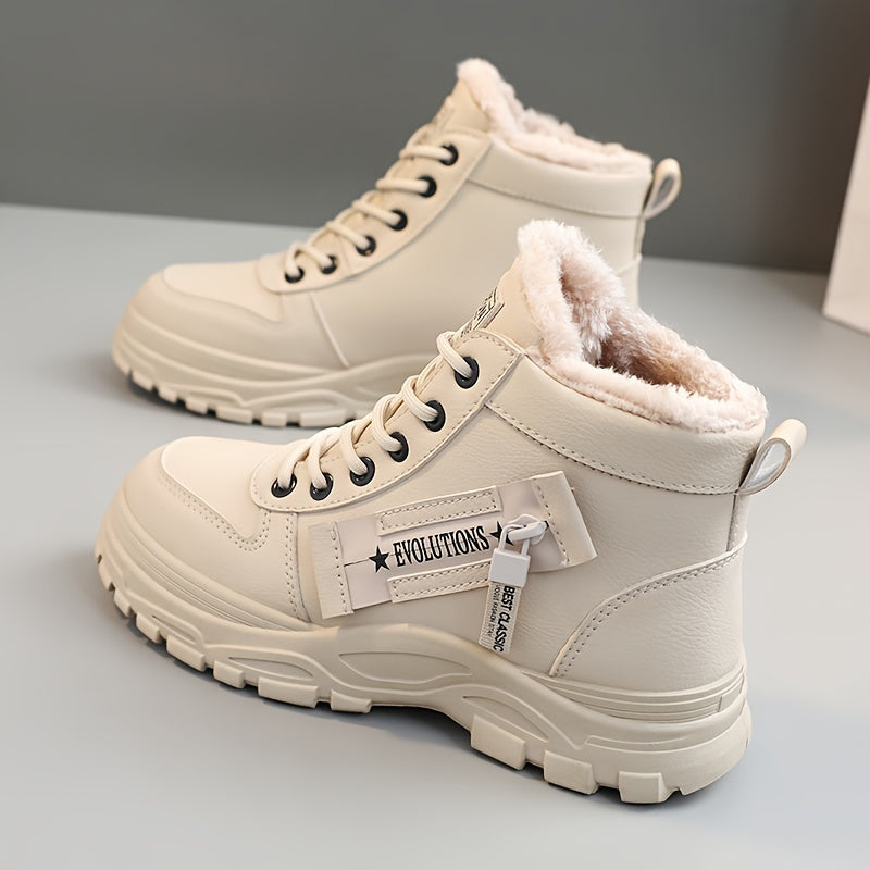 fachgo | Women’s Fleece-Lined Winter Ankle Boots