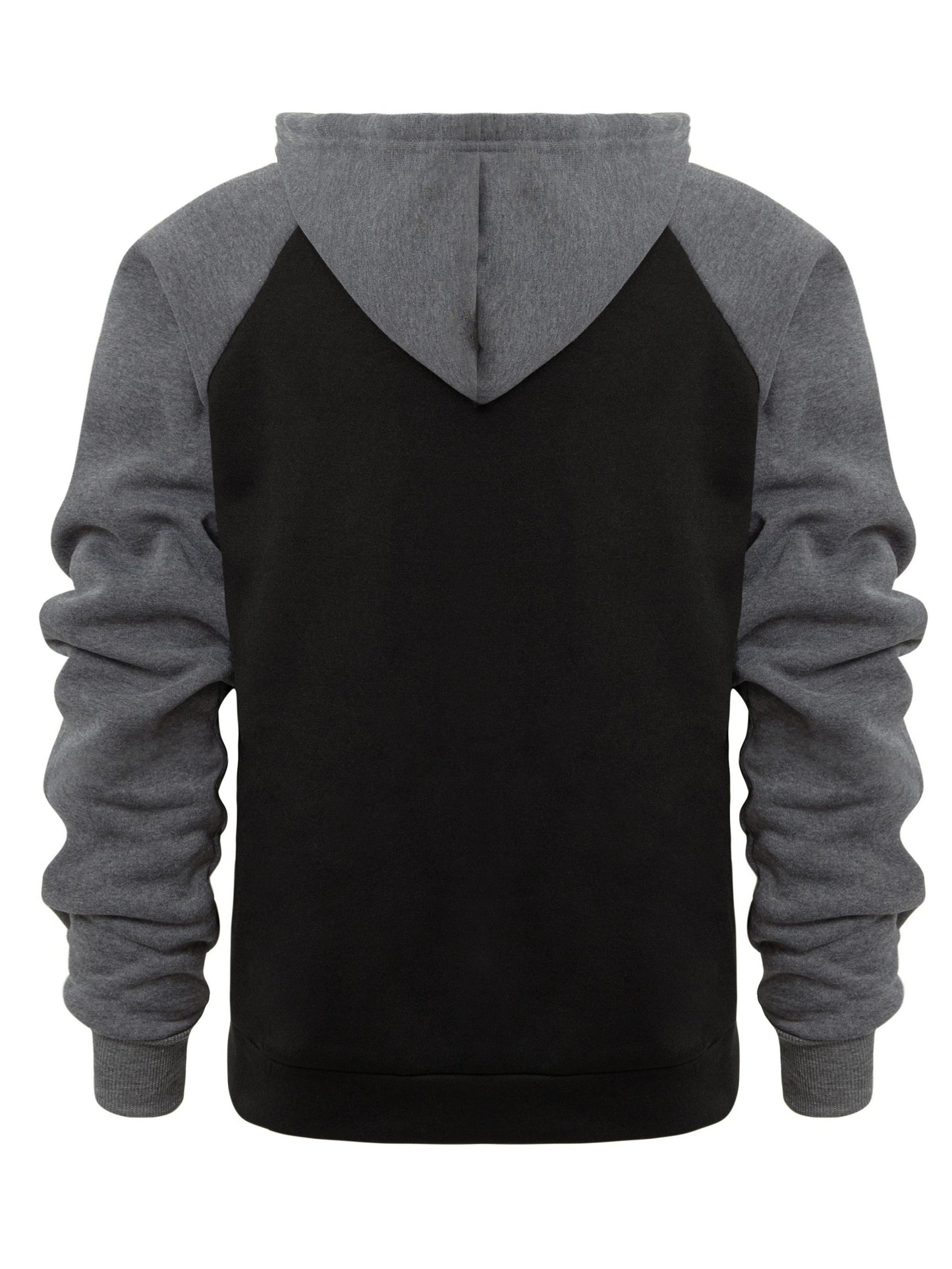 fachgo | Color Block Men's Hooded Jacket Casual Long Sleeve Hoodies With Zipper Gym Sports Hooded Coat For Winter Fall