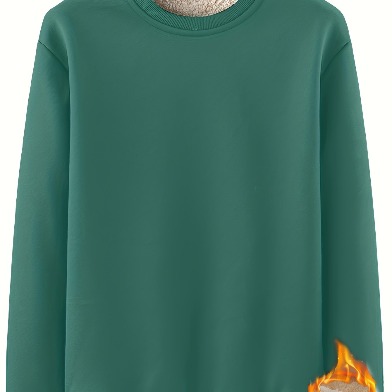 fachgo | New Men's Casual Fashionable Solid Color Crew Neck Sweatshirts For Autumn And Winter