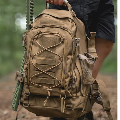 fachgo | LQARMY 65L Outdoor Tactical Backpack Men's Outdoor Hiking Bag Large Capacity Military Army Bags Travelling Camping Rucksack