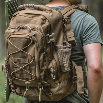 fachgo | LQARMY 65L Outdoor Tactical Backpack Men's Outdoor Hiking Bag Large Capacity Military Army Bags Travelling Camping Rucksack