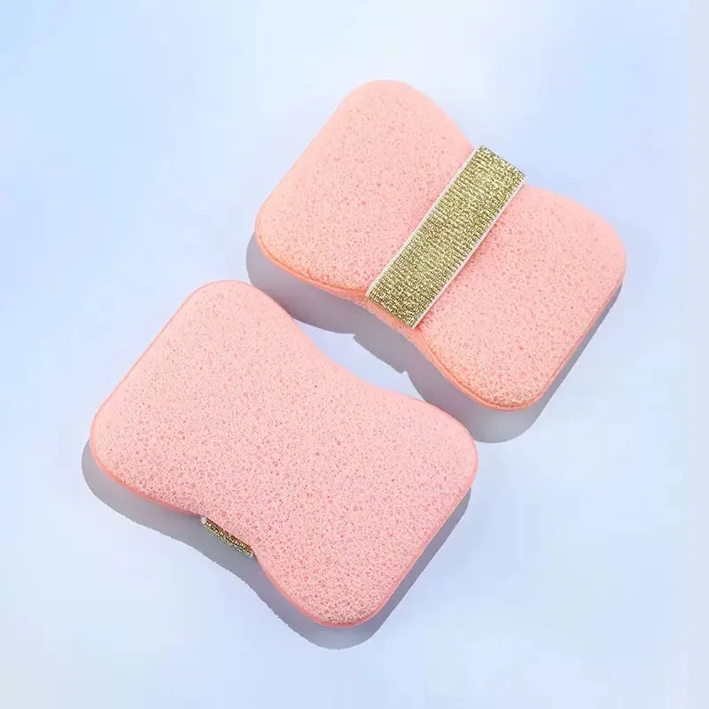 fachgo | Bath soap sponge, deep cleansing bath tool exfoliating body bath sponge, with soap bag and wristband, unisex bath products