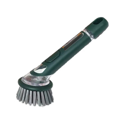 Washing Up Brush with Detergent Dispenser Multifunction Fillable Washing Up Liquid Practical Cleaning Brush For Kitchen Supplies
