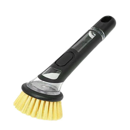 Washing Up Brush with Detergent Dispenser Multifunction Fillable Washing Up Liquid Practical Cleaning Brush For Kitchen Supplies