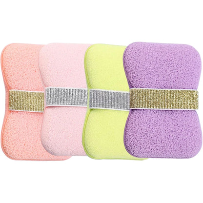 fachgo | Bath soap sponge, deep cleansing bath tool exfoliating body bath sponge, with soap bag and wristband, unisex bath products