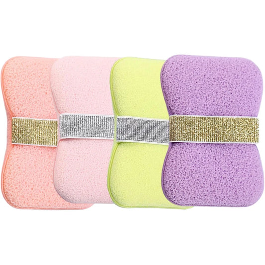fachgo | Bath soap sponge, deep cleansing bath tool exfoliating body bath sponge, with soap bag and wristband, unisex bath products