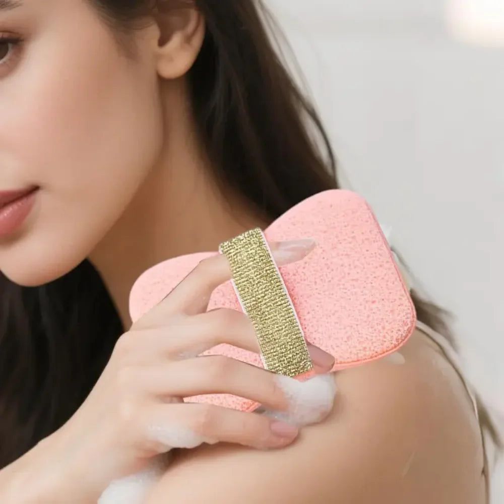 fachgo | Bath soap sponge, deep cleansing bath tool exfoliating body bath sponge, with soap bag and wristband, unisex bath products