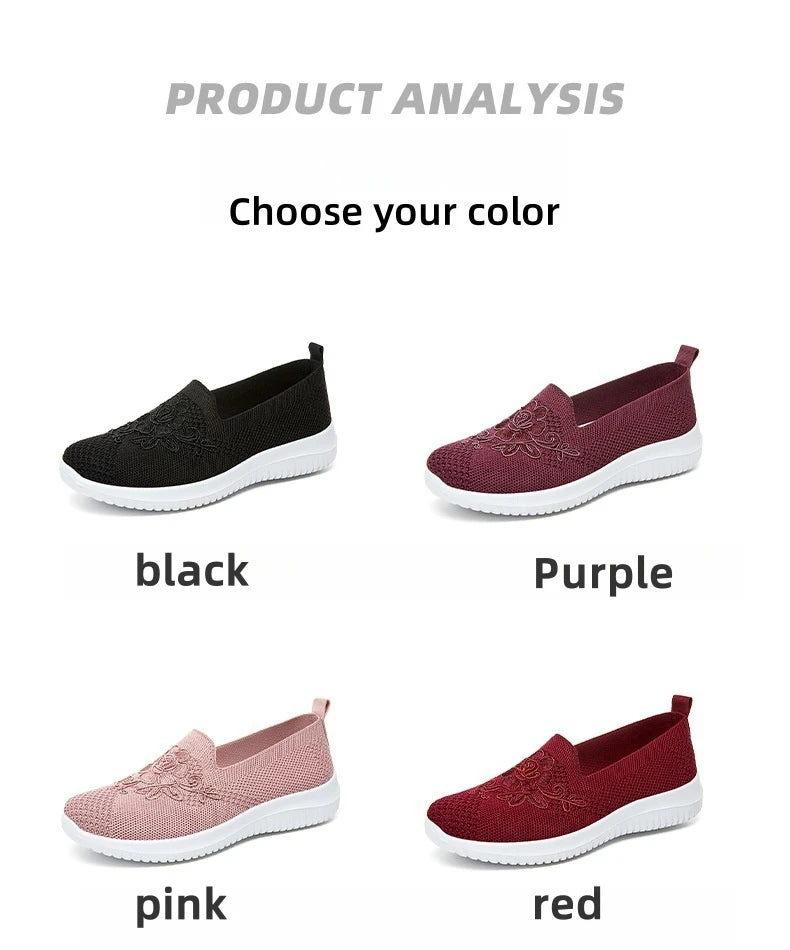 fachgo | Women’s Breathable Mesh Flat Shoes