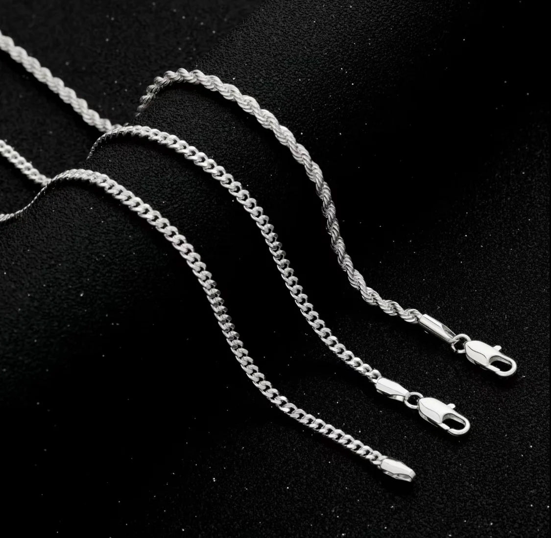 fachgo | Layered Cuban Chain Cross Necklace Set