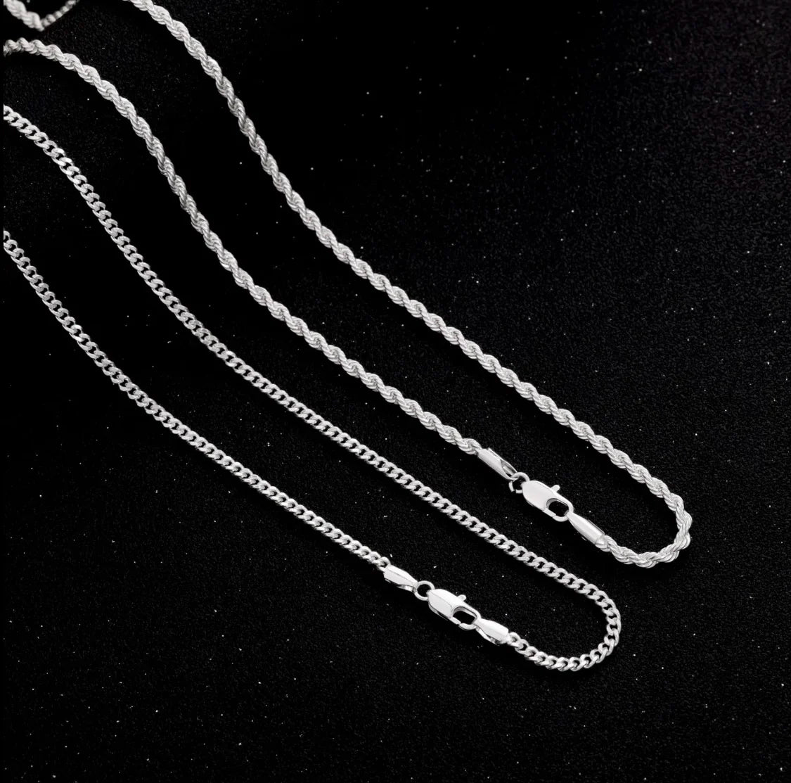 fachgo | Layered Cuban Chain Cross Necklace Set